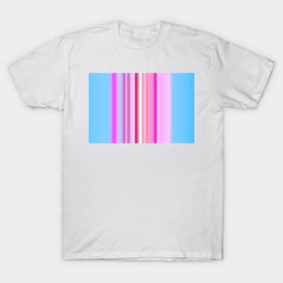 Candy Stripes Blue and Pink T-Shirt